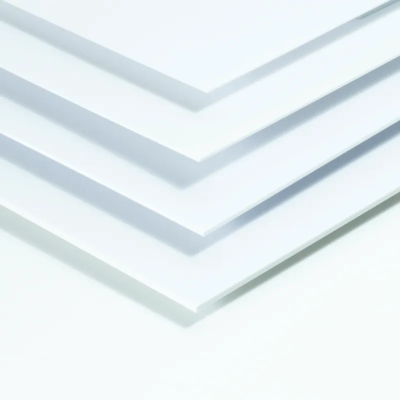 Witte styreen plaat