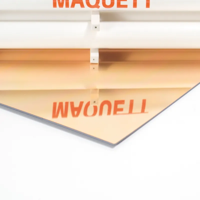 Spiegel-goud styreen plaat