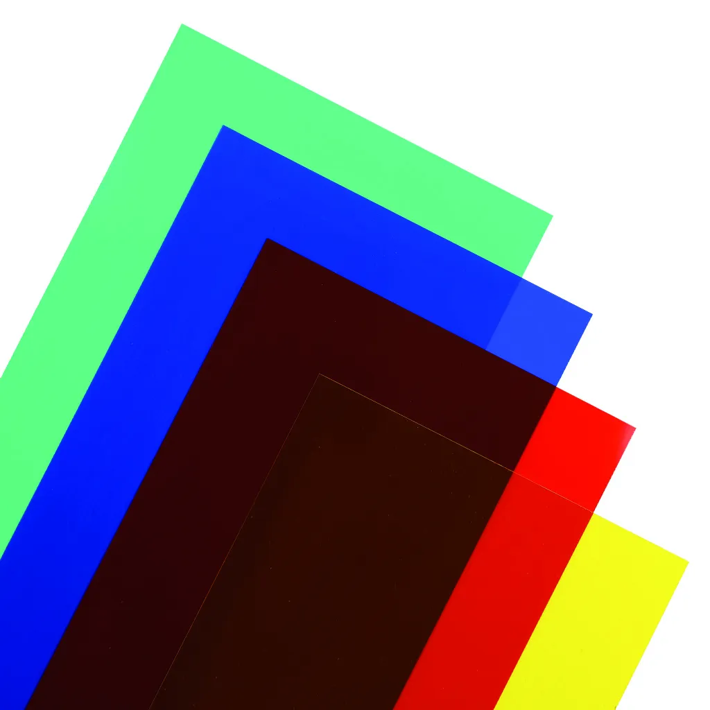 Transparante gekleurde PVC-plaat